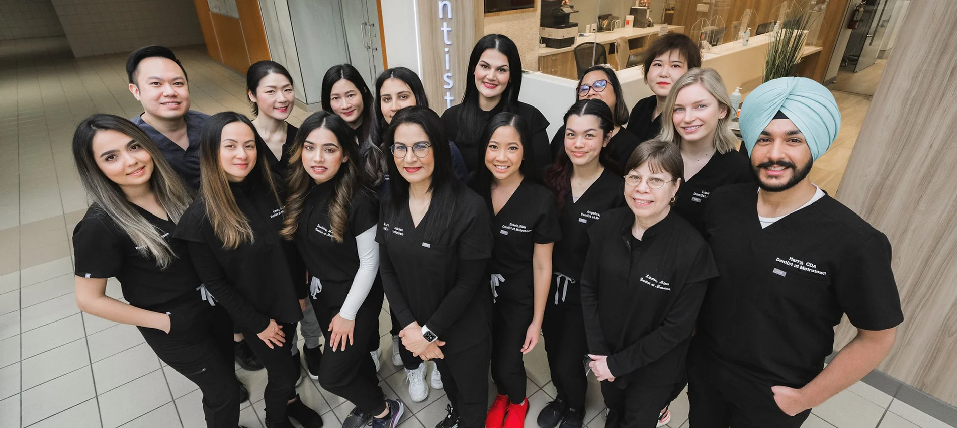 The multilingual team at Dentists At Metrotown, Burnaby